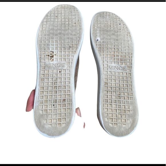 Vince Suede Verrell Slip On Beige Sneaker Size 8 - Picture 8 of 8